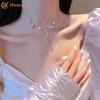iF ME Корейское элегантное ожерелье, цепочка с леской, модное ожерелье для женщин, ювелирные аксессуары