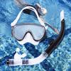 Diving Mask & Snorkel Set Adjustable Scuba Diving Mask No Leakage Dry Snorkel Set for Swimming Snorkeling