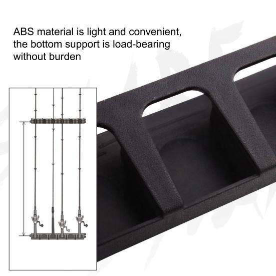 Кронштейн для удочки, противоскользящий, устойчивый к коррозии, экономит место, настенный стеллаж для хранения удочки, аксессуары для рыбалки