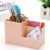 Многофункциональный настольный держатель для ручек, канцелярские принадлежности, инструменты для макияжа, органайзер, сплошной цвет, пластиковая коробка, настольный держатель для мобильного телефона, офисные, школьные принадлежности