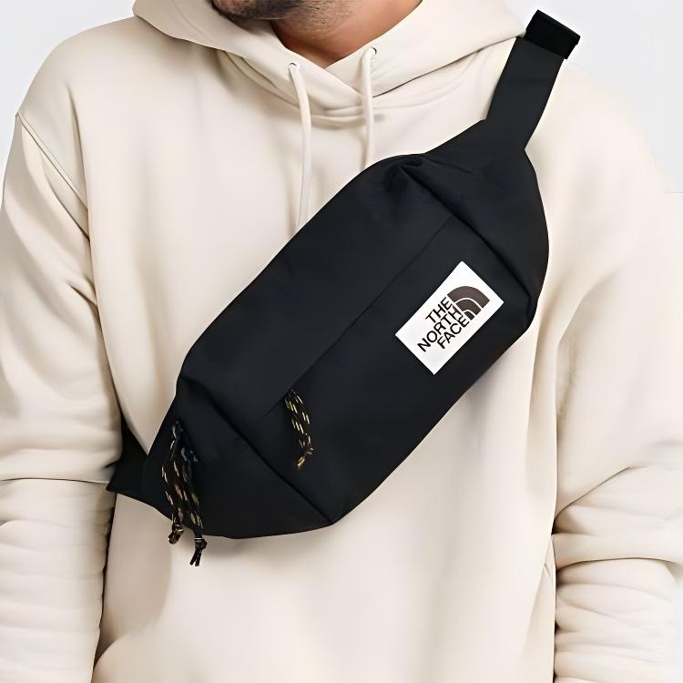 The North Face Спортивная поясная сумка Basic с логотипом, 3,9 л, для активного отдыха, унисекс, черная, NFOA3KY6KS7