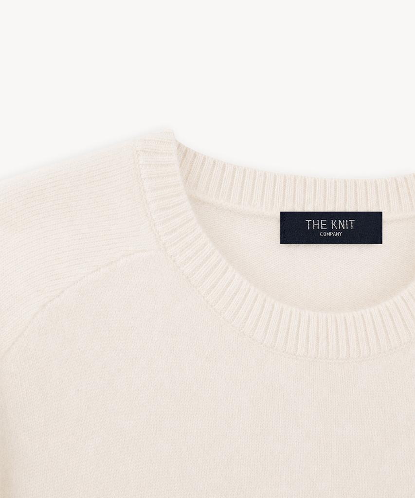 THEKNITCOMPANY (Women) Brushed Wool Cashmere Crew Neck Sweater 5 Colors