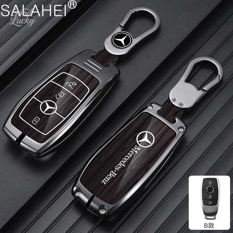 YDC4   Alloy Car LOGO Remote Key Cover Case be suitable For Mercedes Benz C S Class W206 W223 S350 C200 C260 C300 S350 S400 S450 S500 