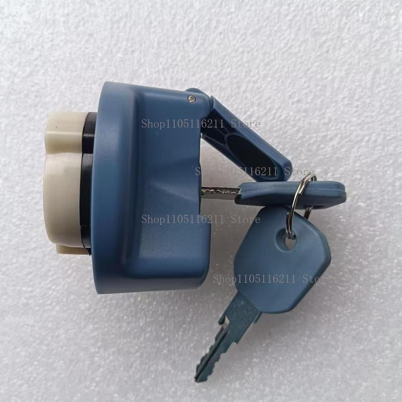 40mm Blue Truck Locking Fuel Tank Cover Cap For Mercedes For DAF For MAN 0004702705 81154026027 1742568 Fuel Tank Cover Cap