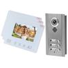 Visual Intercom Doorbell 7in TFT LCD 2 Wire Night Vision Security Door Phone 1 Camera 3 Displays