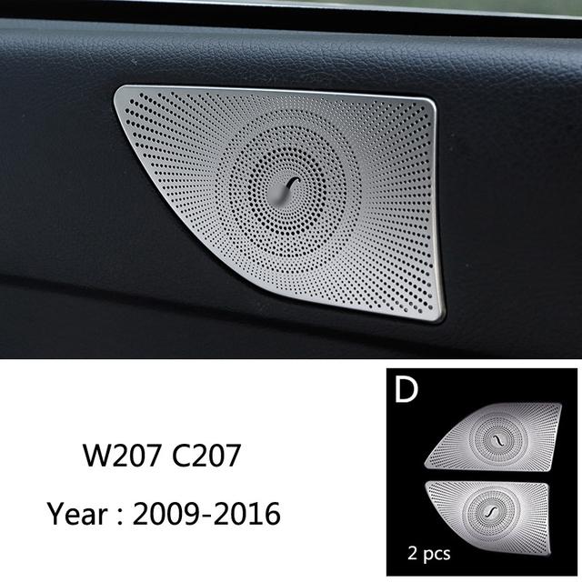Автомобильный Стайлинг, дверной аудиодинамик, дверной громкоговоритель, декоративная крышка, накладка, наклейка для Mercedes Benz E Class Coupe W207 C207