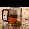 Wooden Handle Water Drinking Cup Large Capacity Tea Cup Household Glass Cup  Office