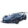 1/24 Scale Apollo Automobil IE Sports Car Alloy Diecast Model Toy Vehicle with Sound and Light Pull Back Car Toys for Kids Gifts