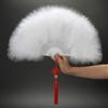 Goose Feather Photo Props Feather Fan Plush Hanfu Folding Fan Fan Cheongsam Dance Square Dance Live