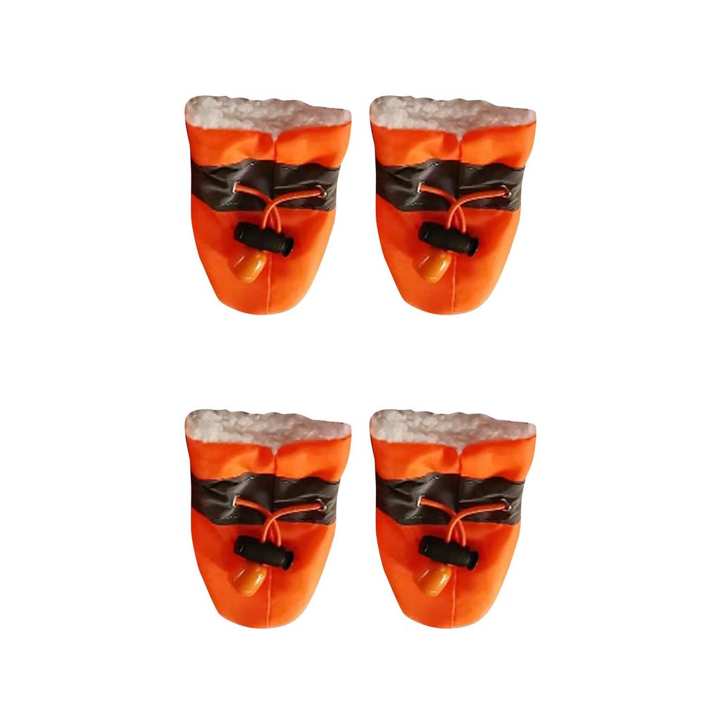 Обувь для собак, мягкая подошва, резиновые сапоги, утолщенная бархатная обувь, чехлы для лап для собак, водонепроницаемая обувь для домашних животных