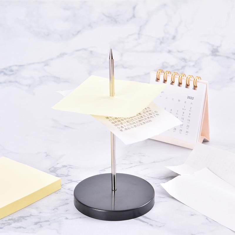 Прямая палка из нержавеющей стали, бумажный держатель для заметок, шиповая ручка для квитанции