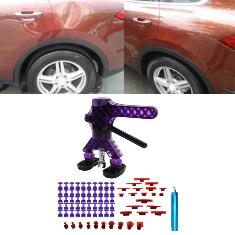 Многоцелевой автомобильный съемник вмятин, набор автозапчастей для ремонта кузова без покраски, полный набор инструментов, подъемник с регулируемой ручкой, универсальный мотоцикл