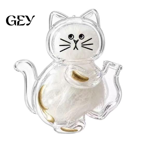 Cat Hair Storage Vase Whiskers Holder Refrigerator Magnet, Transparent Furs Keepsake Collector Fridge Pet Memorial Decoration for Home, Kitchen Shape