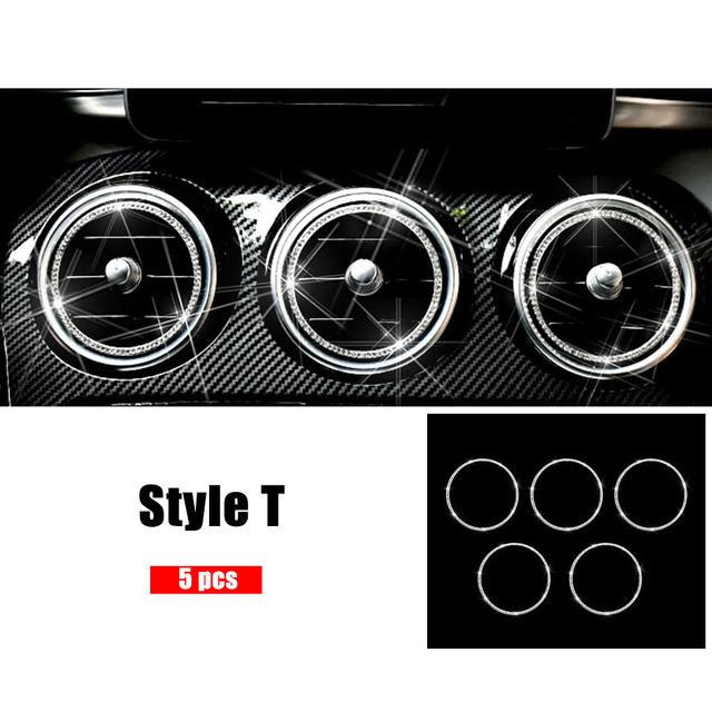 Для Mercedes Benz C GLC Class W205 X253 Накладка на центральную консоль с бриллиантами, кристаллическая наклейка, аксессуары для интерьера