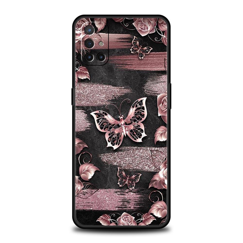Чехол для телефона для Oneplus 13R 12R 10R 13 12 11 10T Nord N100 N10 Z N30 CE 3 2 2T Pro Lite 5G Мягкий ТПУ Чехол Золотой Розовый Сердце Любви