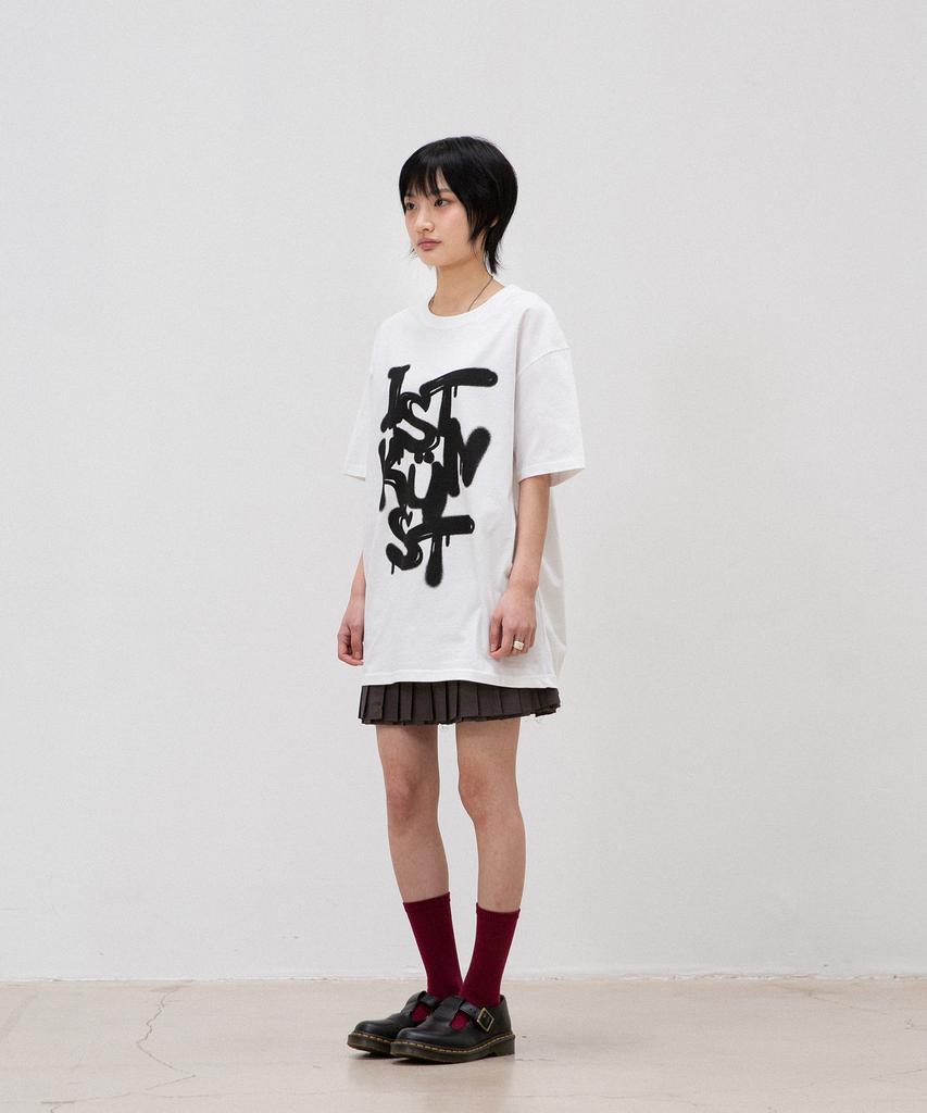 ISTKUNST Graffiti Logo Tee_White(Ik2Dmmt511A)