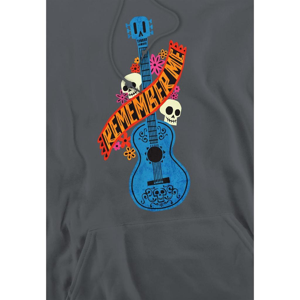 Coco Mens Remember Me Guitar With Skulls Hoodie