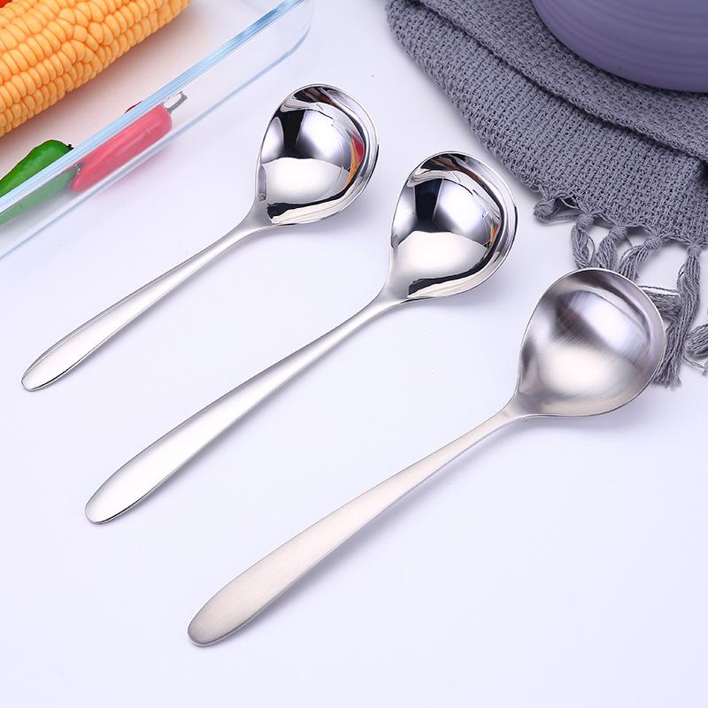 HANYANG 304 Нержавеющая сталь Половник для горячего горшка Мини-маленький половник для супа Половник с утолщенной ручкой
