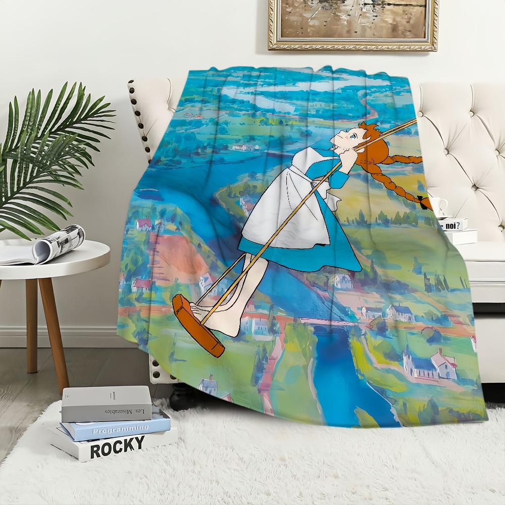 Мультфильм аниме a-Энн из Зеленых Крыш Фланелевое теплое уютное мягкое плюшевое одеяло для дивана гостиной дома спальни дорожный подарок дом