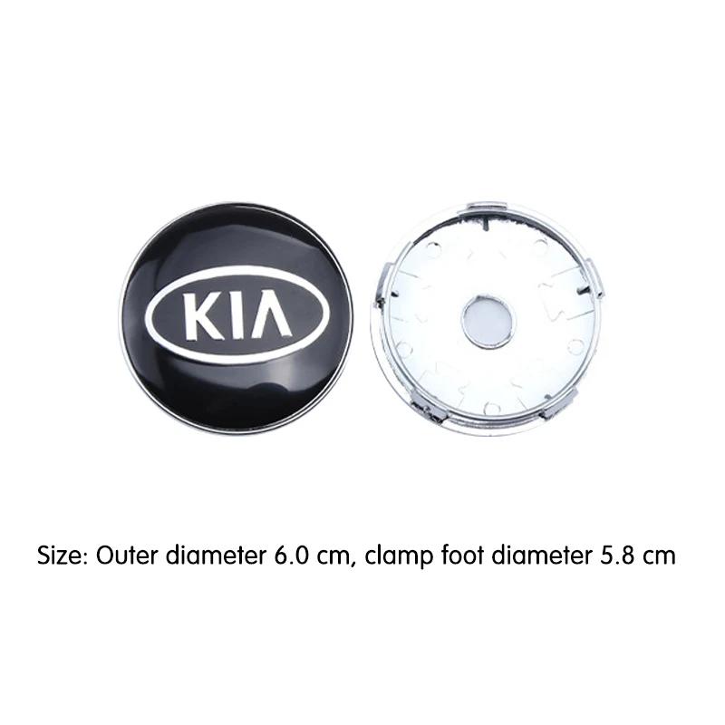 4pcs/Set 58/60/mm Car Wheel Center Hub Caps For KIA Rio Soul Seltos Forte K5 K3 Niro Sorento Stinger Sportage Cerato EV6 Ceed WS5