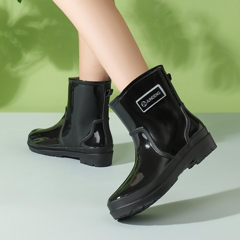 Short spring and autumn fashion exquisite women's shoes women's short rain shoes water shoes non-slip mother women's foot water boots