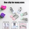 10Pcs Stainless Steel Clothes Peg Household Multipurpose Sealing Clips Windproof Non Slip No Trace Fixed Clamp Airing Clothespin