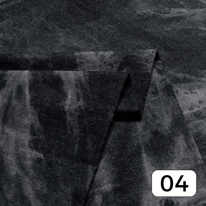 50*140 см модная джинсовая ткань тай-дай, промытая, плотная ткань для юбок, джинсов, брюк, одежды, платьев, шитья, сделай сам, пэчворк, материал