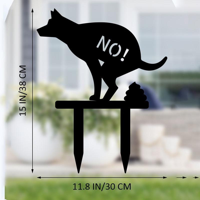 Don't Poop Yard Sign,  No Allowed Poop Spike Guides, Garden Decorative Stake for Lawn Yard,Keep Your Dog Off Grass Sign (Dog)