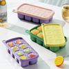 Baby-Safe Ice Tray with Lid for Homemade Ice Cubes and Food Storage