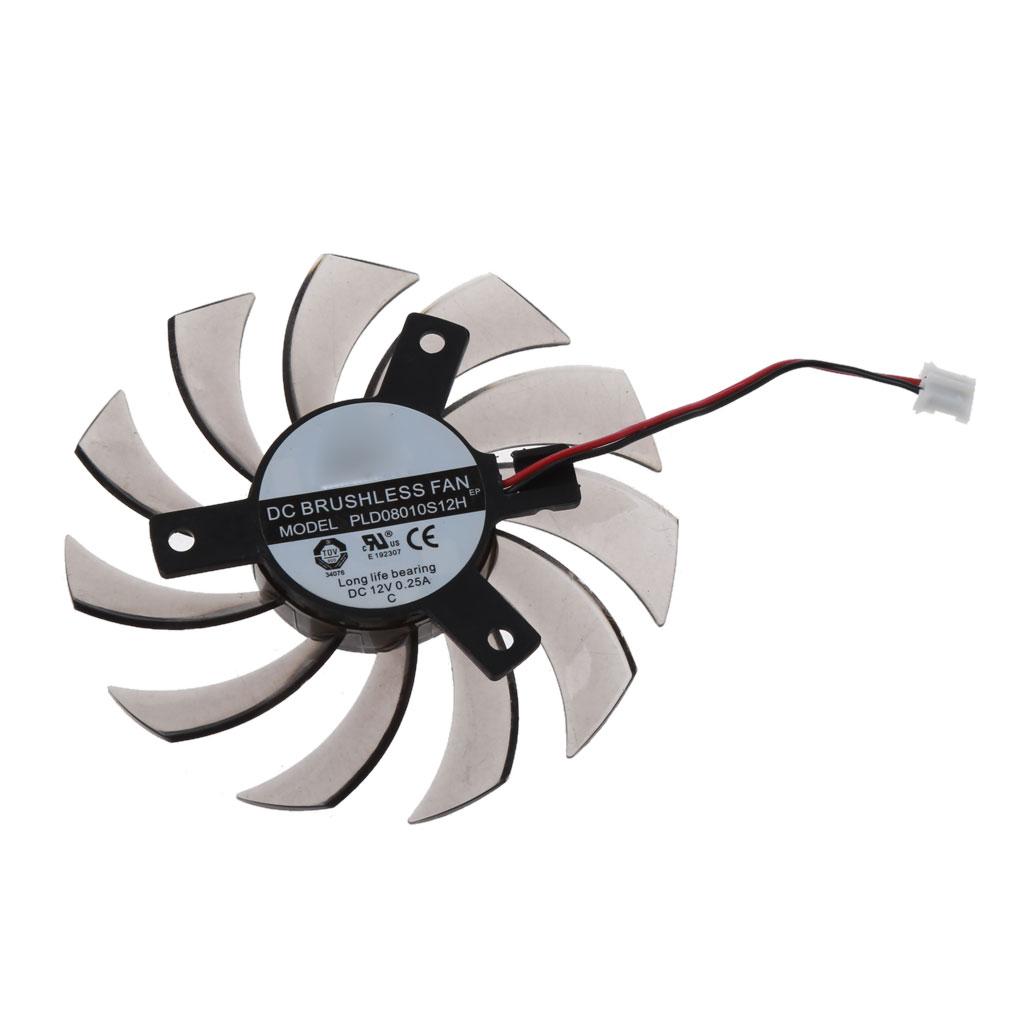 Подходит для Gigabyte 6850 7970 GTX 460 GTX560Ti R270X R7 260x Вентилятор охлаждения Видеокарты Аксессуары PLD08010S12H Охлаждающий вентилятор