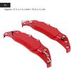 Brake Caliper Covers, Left Right Universal Red Aluminium Alloy Brake Caliper Covers, For 16-17 Inch Wheels (L)