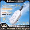 2 In 1 Bluetooth 5.4 Transmitter Receiver Stereo 3.5mm AUX Airplane Audio Wireless Adapter Mic For TV Headphone Car Aircraft