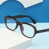66016 Новые противосиние плоские зеркальные очки 2024 Овальные простые тонкие очки для макияжа Оправа Интернет знаменитости Уличные очки