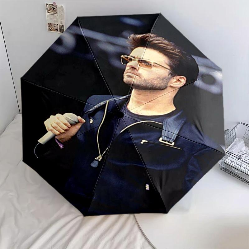 Автоматический зонт George Michael - Подходит для путешествий, улицы, портативный зонт, подарок на день рождения, повседневные принадлежности