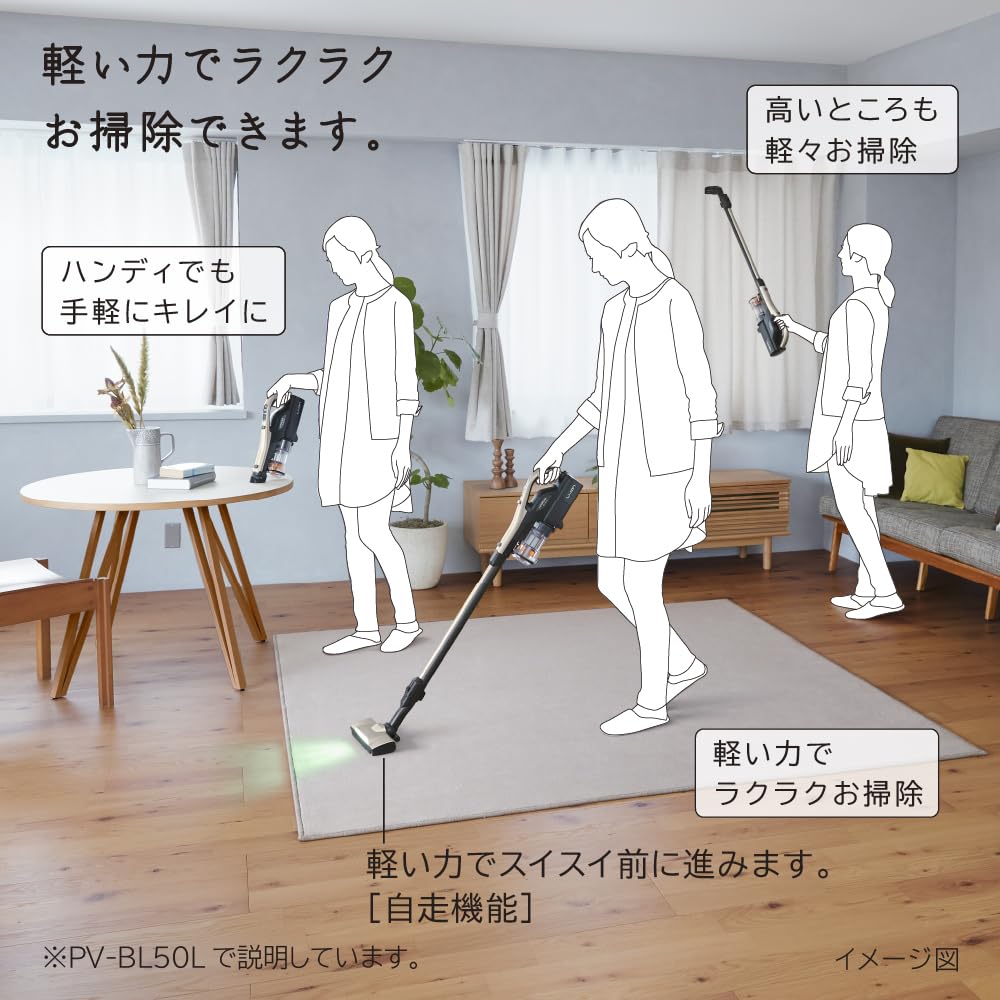 Пылесос Hitachi Power Karu Stick Cordless Stick Cleaner N Light Gold Сделано в Японии Легкий PV-BL50L 1,4 кг Самоходный