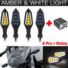 Double Side Flowing Turn Signal Lights Built-in Relay Sequential Flashing Blinker Lamp 12V Motorcycle LED Turn Signal Light