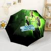 Podolski's Soccer Duel Portable Automatic Umbrella Sturdy 8-Rib Shaft Durable Plastic & Iron Travel Essential Outdoor Accessory Best for Christmas