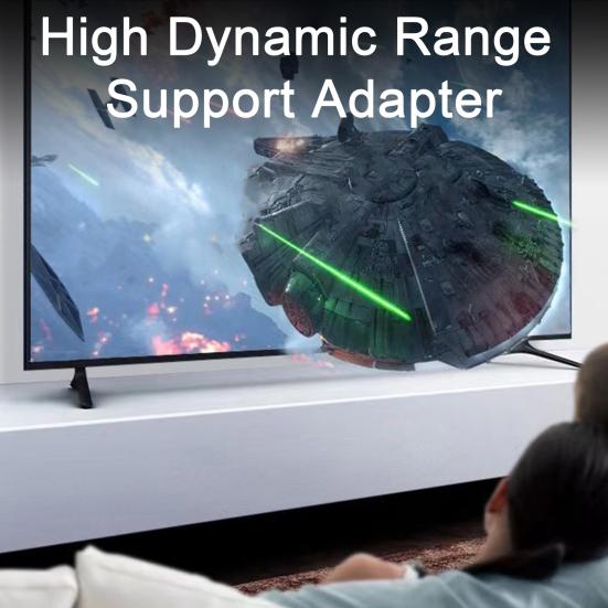 Адаптер HDMI-совместимый Штекер-Розетка 180 Градусов 8k@60 Гц HD Выход Портативный Без Задержки Конвертер Plug And Play со Световым Индикатором