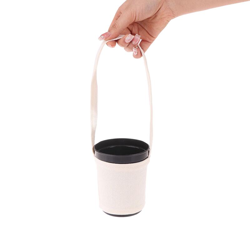 1 шт. Набор стаканов для напитков, пакет для молока и чая, холщовые сумки для защиты окружающей среды, переносные сумки-держатели для стаканов, аксессуары для стаканов