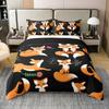 Fox Duvet Cover Sets for Kids Teens Quilt Covers Lightweight Down Room Decor Queen King Size 2 Pillowcase 1 Duvet Cover No Quilt