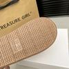 Зима 2025 Новые Кашемировые Теплые Толстая Подошва Без Каблука Закрытые Полумопы Кашемировые Теплые Угги Обувь Тапочки Обувь для Женщин