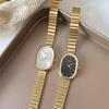Овальный циферблат с бамбуковым ремешком женские кварцевые часы из нержавеющей стали наручные часы роскошный дизайн девушка студент подарок