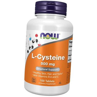 Цистеин для волос, кожи и ногтей, L-Cysteine 500, 100таб (27128009)