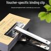 Очень большая железная клипса для скрепления и организации бухгалтерских ваучеров и квитанций формата А4