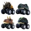 Turning Car Toy Dinosaur Monster Truck Machine Dinosaur Party Favors Game 6 Year Old Boy 4 Mini Set Present Tyrannosaurus Dinosaur Toy Birthday