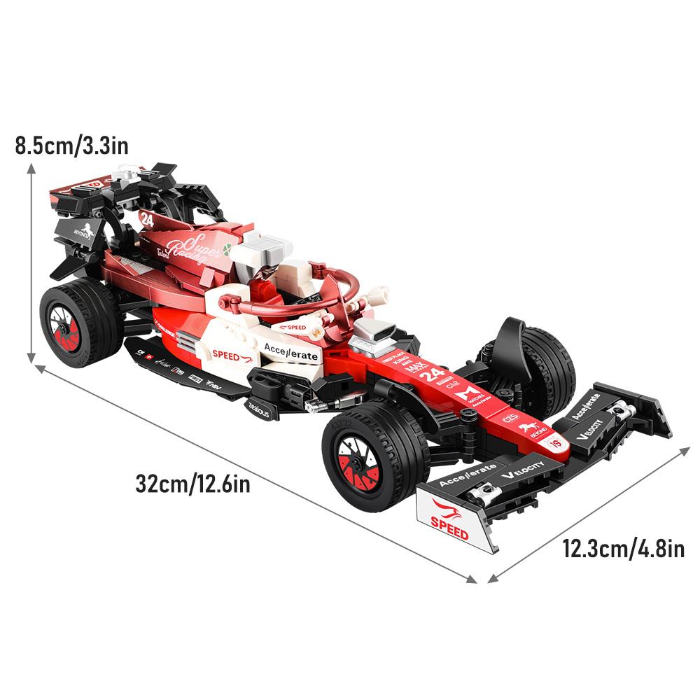 Нетоксичный 623 шт. 1:24 Технических Знаменитых Гоночных Автомобиля Формулы-1 Строительные Детали Модели Городской Транспорт Крутые Модели Автомобилей Наборы Игрушек Праздничные Подарки для Взрослых
