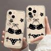 Niche Cartoon KT Bikini iPhone Case for Apple 15PROMAX/14/13/12/11 - Transparent & Hot-selling.