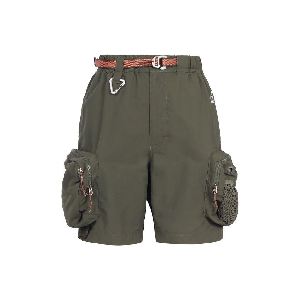 Nike Acg Series Snowgrass Solid Cargo Shorts Men Bottoms Green DN3946-325