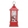 Christmas Decorative Hanging Lantern Portable Santa Claus LED Lamp Home DecorationRed