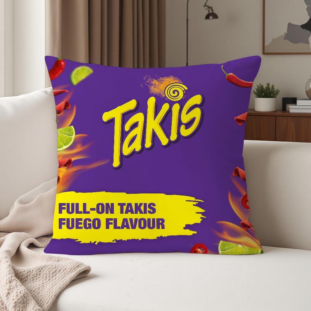 Chili Pattern TTakis Chips Pillow Case Suitable For Bedrooms Living Rooms Cars Home Decoration